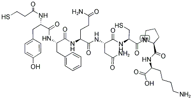 MPR-TYR-PHE-GLN-ASN-CYS-PRO-LYS Struktur