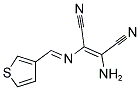 2-AMINO-1-(1-AZA-2-(3-THIENYL)VINYL)ETHENE-1,2-DICARBONITRILE Struktur