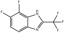 4,5-DIFLUORO-2-(TRIFLUOROMETHYL)BENZIMIDAZOLE Struktur