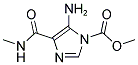 METHYL 5-AMINO-4-[(METHYLAMINO)CARBONYL]-1H-IMIDAZOLE-1-CARBOXYLATE Struktur