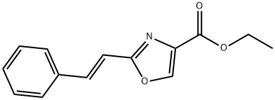 ETHYL 2-STYRYL-1,3-OXAZOLE-4-CARBOXYLATE Struktur