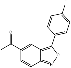 1-[3-(4-FLUOROPHENYL)-2,1-BENZISOXAZOL-5-YL]-1-ETHANONE Struktur