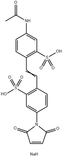 4-ACETAMIDO-4'-MALEIMIDYLSTILBENE-2,2'-DISULFONIC ACID, DISODIUM SALT Struktur