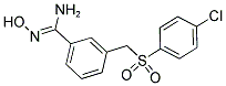 3-([(4-CHLOROPHENYL)SULFONYL]METHYL)-N'-HYDROXYBENZENECARBOXIMIDAMIDE Struktur