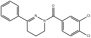 (3,4-DICHLOROPHENYL)[3-PHENYL-5,6-DIHYDRO-1(4H)-PYRIDAZINYL]METHANONE Struktur