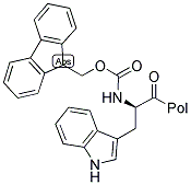 FMOC-D-TRP-WANG RESIN Struktur