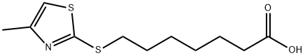 7-(4-METHYL-THIAZOL-2-YLSULFANYL)-HEPTANOIC ACID Struktur