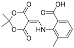 2-(((4,4-DIMETHYL-2,6-DIOXO(3,5-DIOXANYLIDENE))METHYL)AMINO)-3-METHYLBENZOIC ACID Structure