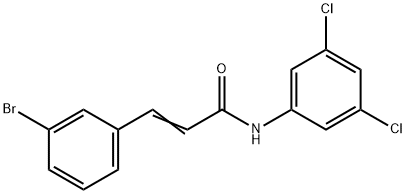 3-(3-BROMOPHENYL)-N-(3,5-DICHLOROPHENYL)ACRYLAMIDE Struktur