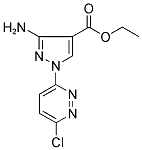 ETHYL 3-AMINO-1-(6-CHLOROPYRIDAZIN-3-YL)-1H-PYRAZOLE-4-CARBOXYLATE Struktur