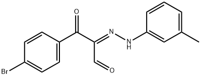 3-(4-BROMOPHENYL)-2-[2-(3-METHYLPHENYL)HYDRAZONO]-3-OXOPROPANAL Struktur