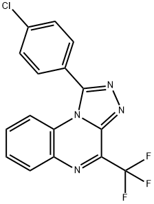 1-(4-CHLOROPHENYL)-4-(TRIFLUOROMETHYL)[1,2,4]TRIAZOLO[4,3-A]QUINOXALINE Struktur