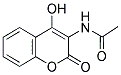 N-(4-HYDROXY-2-OXO-2H-CHROMEN-3-YL)-ACETAMIDE Struktur