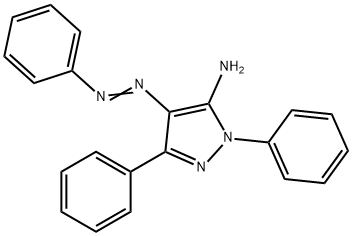 1,3-DIPHENYL-4-(PHENYLDIAZENYL)-1H-PYRAZOL-5-YLAMINE Struktur