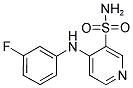 4-(3-FLUOROANILINO)-3-PYRIDINESULFONAMIDE Struktur