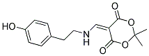 5-(([2-(4-HYDROXYPHENYL)ETHYL]AMINO)METHYLENE)-2,2-DIMETHYL-1,3-DIOXANE-4,6-DIONE Struktur