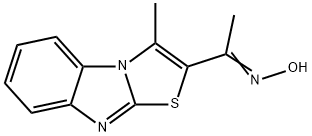 1-(3-METHYL[1,3]THIAZOLO[3,2-A][1,3]BENZIMIDAZOL-2-YL)-1-ETHANONE OXIME Struktur