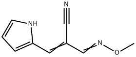 2-[(METHOXYIMINO)METHYL]-3-(1H-PYRROL-2-YL)ACRYLONITRILE Struktur