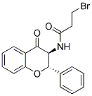 N1-(4-OXO-2-PHENYL-3,4-DIHYDRO-2H-CHROMEN-3-YL)-3-BROMOPROPANAMIDE Struktur