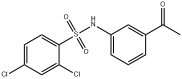 N-(3-ACETYLPHENYL)-2,4-DICHLOROBENZENESULFONAMIDE Struktur