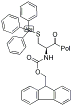 FMOC-CYS(TRT)-WANG RESIN Struktur