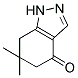 6,6-DIMETHYL-1,5,6,7-TETRAHYDRO-4H-INDAZOL-4-ONE Struktur