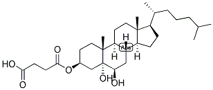 3-BETA,5-ALPHA,6-BETA-TRIHYDROXYCHOLESTANE 3-HEMISUCCINATE Struktur