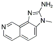 2-AMINO-3-METHYL-3H-IMIDAZO[4,5-H]ISOQUINOLINE Struktur