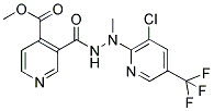 METHYL 3-((2-[3-CHLORO-5-(TRIFLUOROMETHYL)-2-PYRIDINYL]-2-METHYLHYDRAZINO)CARBONYL)ISONICOTINATE Struktur