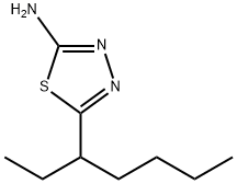 5-(1-ETHYLPENTYL)-1,3,4-THIADIAZOL-2-AMINE Struktur