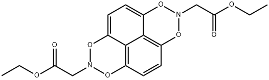 DIETHYL-1,3,6,8-TETRAHYDRO-1,3,6,8-TETRAOXOBENZO[IMN][3,8]PHENANTHROLINE-2,7-DIACETATE Struktur