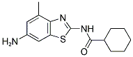 CYCLOHEXANECARBOXYLIC ACID (6-AMINO-4-METHYL-BENZOTHIAZOL-2-YL)-AMIDE Struktur