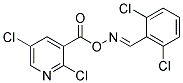 2,5-DICHLORO-3-[(([(2,6-DICHLOROPHENYL)METHYLENE]AMINO)OXY)CARBONYL]PYRIDINE Struktur