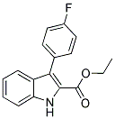 3-(4'-FLUOROPHENYL)INDOLE-2-CARBOXYLIC ACID ETHYL ESTER Struktur