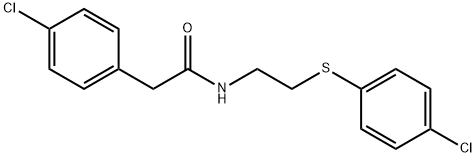 2-(4-CHLOROPHENYL)-N-(2-[(4-CHLOROPHENYL)SULFANYL]ETHYL)ACETAMIDE Struktur