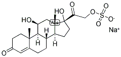 4-PREGNEN-11-BETA, 17,21-TRIOL-3,20-DIONE 21-SULPHATE, SODIUM SALT Struktur