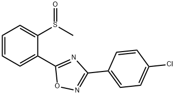 2-[3-(4-CHLOROPHENYL)-1,2,4-OXADIAZOL-5-YL]PHENYL METHYL SULFOXIDE Struktur