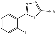 5-(2-IODO-PHENYL)-[1,3,4]THIADIAZOL-2-YLAMINE Struktur