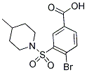 4-BROMO-3-(4-METHYL-PIPERIDINE-1-SULFONYL)-BENZOIC ACID Struktur