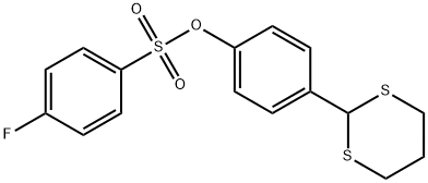 4-(1,3-DITHIAN-2-YL)PHENYL 4-FLUOROBENZENESULFONATE Struktur