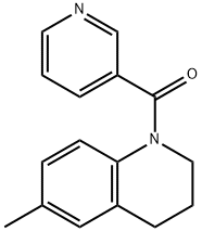 6-METHYL(1,2,3,4-TETRAHYDROQUINOLYL)-1-NICOTINAMIDE Struktur