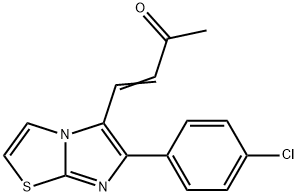 4-[6-(4-CHLOROPHENYL)IMIDAZO[2,1-B][1,3]THIAZOL-5-YL]-3-BUTEN-2-ONE Struktur