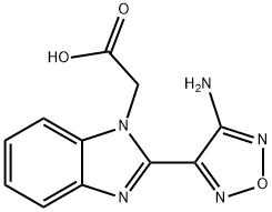 [2-(4-AMINO-FURAZAN-3-YL)-BENZOIMIDAZOL-1-YL]-ACETIC ACID Struktur