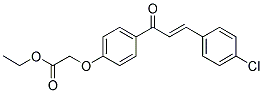 ETHYL 2-(4-[3-(4-CHLOROPHENYL)ACRYLOYL]PHENOXY)ACETATE Struktur