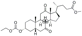 5BETA-CHOLANIC ACID-3ALPHA-OL-7,12-DIONE 3-CARBETHOXYLATE METHYL ESTER Struktur