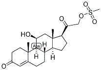 4-PREGNEN-11-BETA, 21-DIOL-3,20-DIONE 21-METHANESULPHONATE Struktur