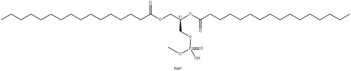 1,2-DIPALMITOYL-SN-GLYCERO-3-PHOSPHOMETHANOL (SODIUM SALT) Struktur