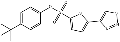 4-(TERT-BUTYL)PHENYL 5-(1,2,3-THIADIAZOL-4-YL)-2-THIOPHENESULFONATE Struktur