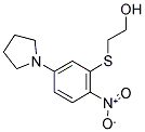 2-[(2-NITRO-5-PYRROLIDIN-1-YLPHENYL)THIO]ETHANOL Struktur