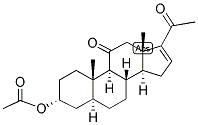 16,(5-ALPHA)-PREGNEN-3-ALPHA-OL-11,20-DIONE ACETATE Struktur